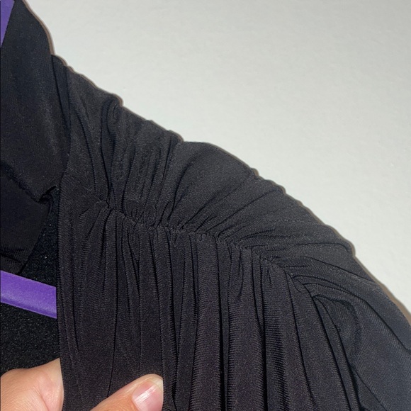 Express Black Draped Bodysuit - Picture 5 of 10